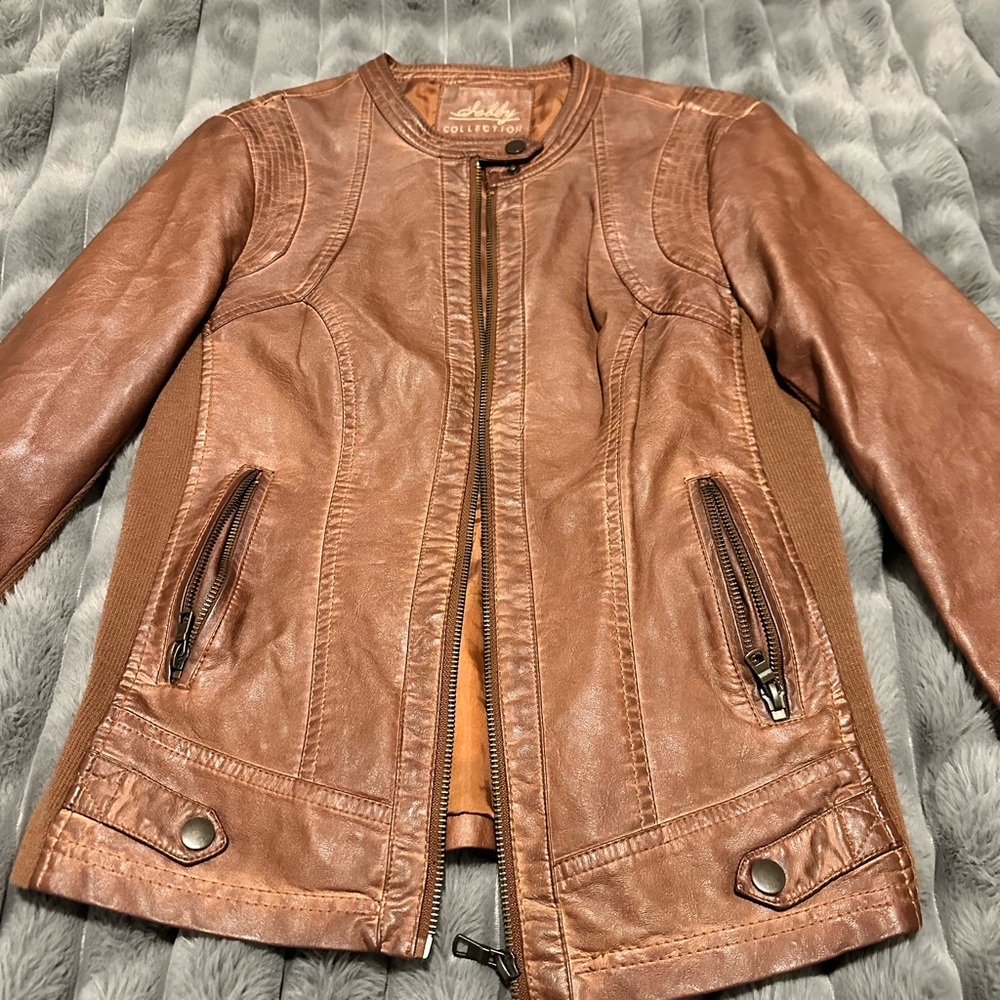 Stylish Brown Leather Jacket